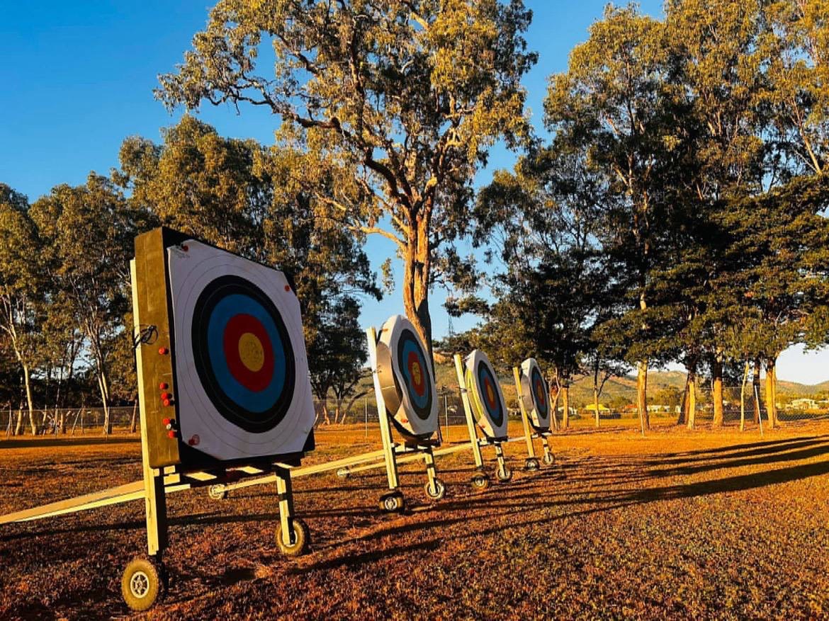 Archery targets at Rosslea Park Archery Centre in Townsville